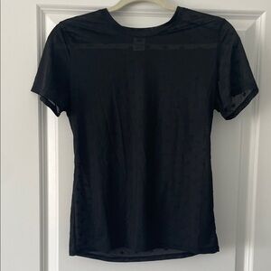 PINK Victoria's Secret Classic Black Short Sleeve Top